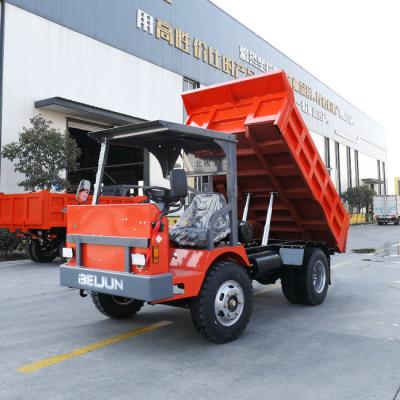 China camión volquete hidráulico 54KW/73HP camión volquete de 5 toneladas en espacios estrechos en venta