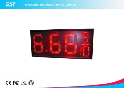 Chine Module d'affichage mené par segment de prix du gaz du rouge 7 avec le cadre en aluminium à vendre