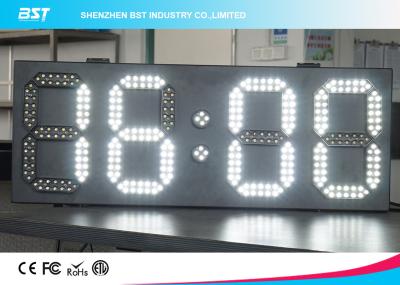China White And White Led Clock Digital Clocks With Large Display , Long Lifespan for sale