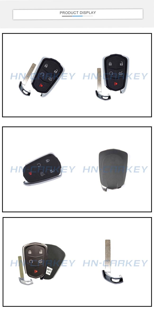 Original 5 Button 315MHz folding remote entry with 46 chip Car Smart Key Keyless for ATS CTS XTS FCCID HYQ2AB GM 13598507