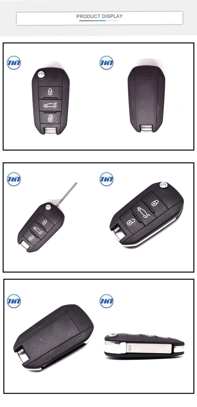 Original Keyless Remote Car Smart Key Fob with 3 buttons 433MHz 46 transponder chip for Citroen