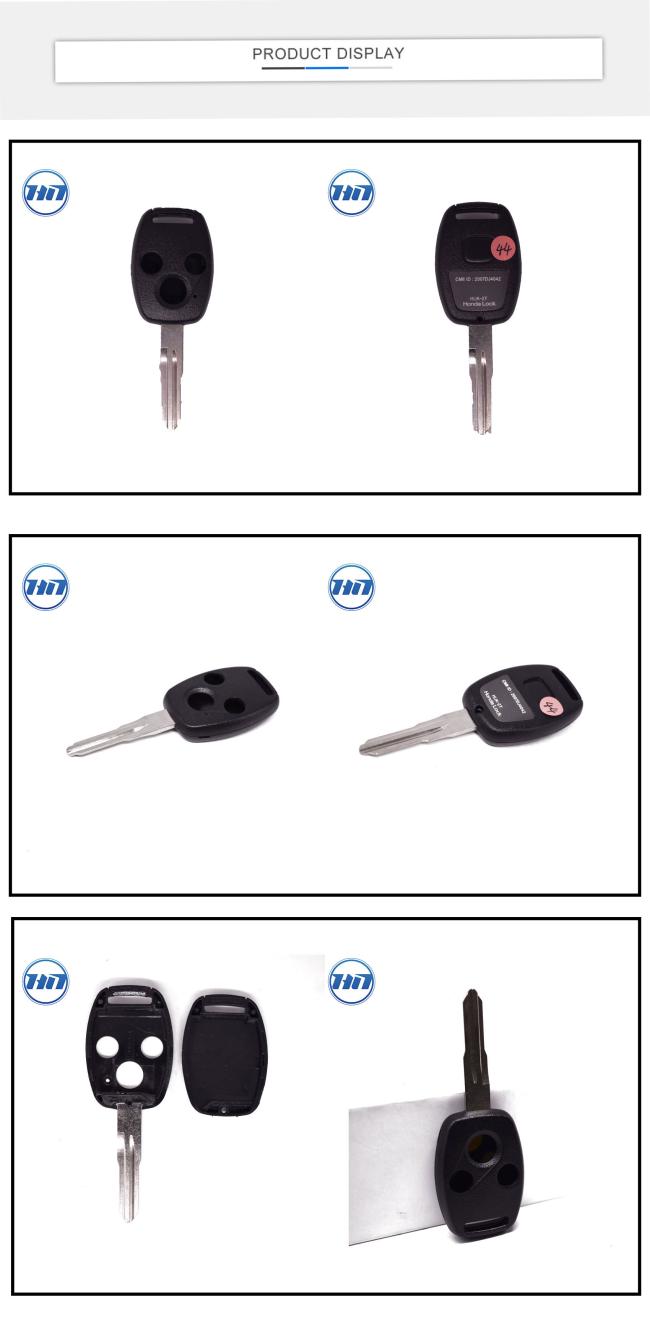 2007DJ4042 Excellent Blank Auto Remote Car Key Case HLIK-2T 3 Buttons Civic