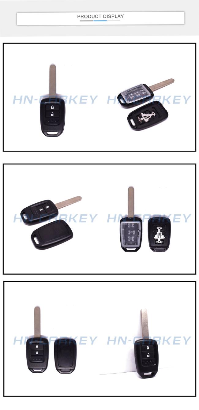 High-quality Smart Remote Car Key Shell 2buttons Replacement Shell with Uncut Key Blade