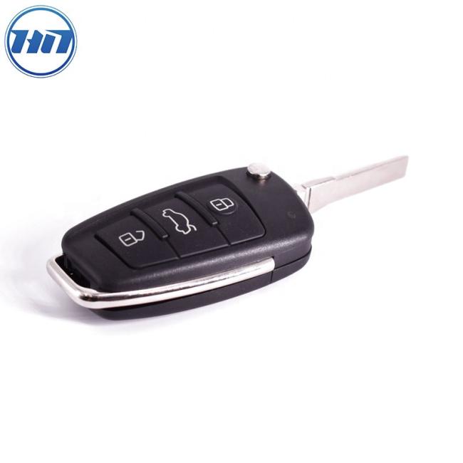 3buttons Flip Remote Replacement Shell fit for Q7 A6