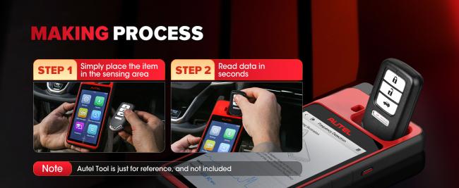 Autel MaxiIM IKEY HD004AL HD004BL HD005AL Honda keyless remote back view
