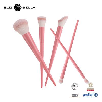 China Aluminium Copper Ferrule Eyebrow Pencil Makeup Brush Collection In Opp Bag for sale