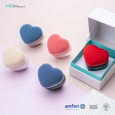 China Cepillos individuales del maquillaje de la virola de aluminio de la forma del corazón en venta