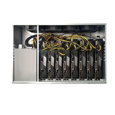 China 220V AMD 588 ETC ASIC Miner 1000W Power Comsuption With 8 Graphics Cards for sale