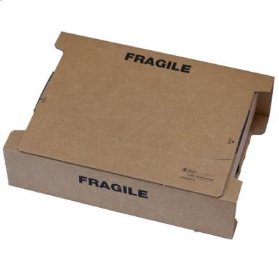 China FSC Approve Recyclable Kraft Gift Box With Window , 3 Bottle Wine Box Cardboard for sale