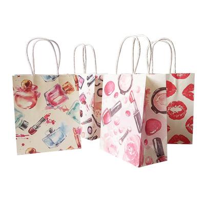 China Recyclable Offset Printed Paper Shopping Bag , Take Away Food Bag Foldable for sale