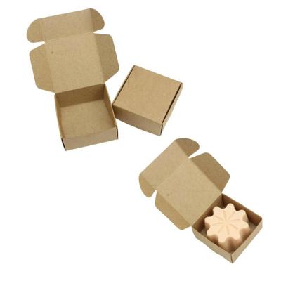 China ODM Foldable Kraft Paper Candy Box Handmade Candle Soap Gift Packaging for sale