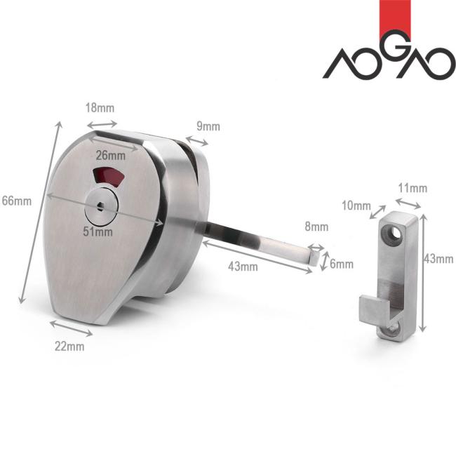 AOGAO toilet partition accessories close-up
