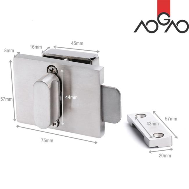 AOGAO Toilet Partition Hardware - Detailed View