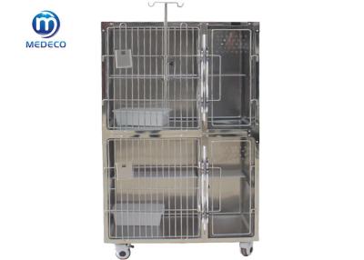 China Stainless Steel High-Grade Pet Cat Cage With Middle High-Strength Acrylic Plate Design for sale