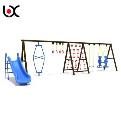 China Multifunction Combination Playground Swing Sets Equipment for sale