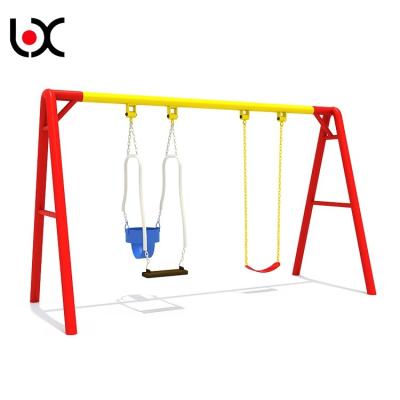 China Two Seat Playground Swing Sets For Children Null Design for sale