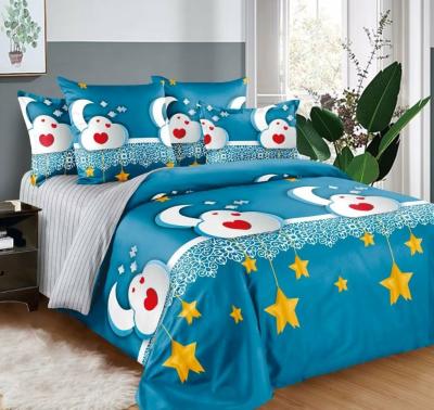 China 100% Polyester Printed Microfiber Sheet Set Colorful for sale