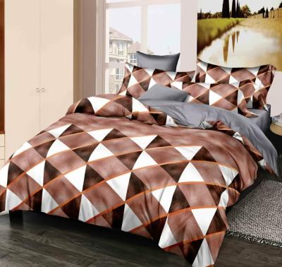 China Home Textile Microfiber Bedding Sets Multi Color Printing 100% Polyester 4 Pcs Pillowcase And Duvet Cover for sale