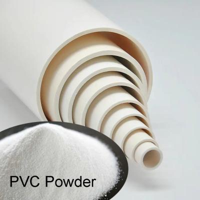 China White Color Polyvinyl Chloride Pure PVC Resin Powder For Big Size Pipe Good Color Value for sale