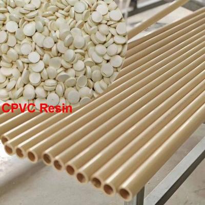 China Thermoplastic CPVC Pipe Compound Hot Water Pipe CPVC Raw Material for sale