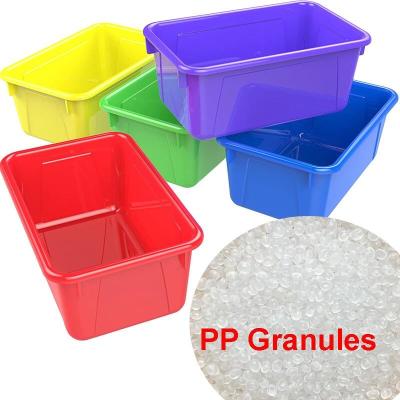China Storage Bins PP Plastic Raw Material High Impact Virgin PP Granules for sale