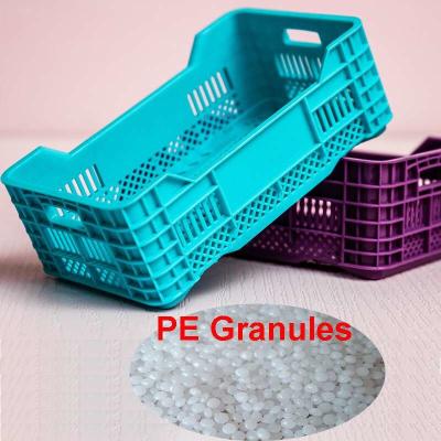 China Plastic Crates HDPE Granules Raw Material HDPE Polymer Granules SGS for sale