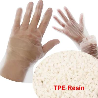 China Highly Flexible TPE Raw Material Granule For Disposable Soft Gloves for sale