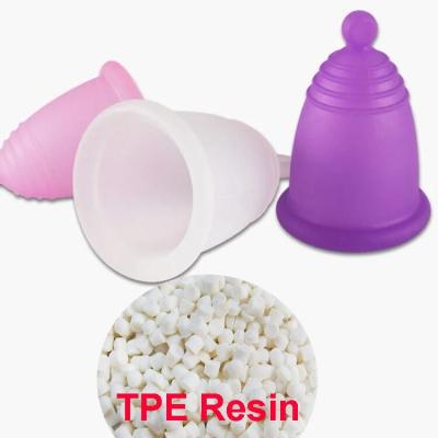 China Menstrual Cup Thermoplastic Polyester Elastomer TPE Pellets Adult Toys Material for sale