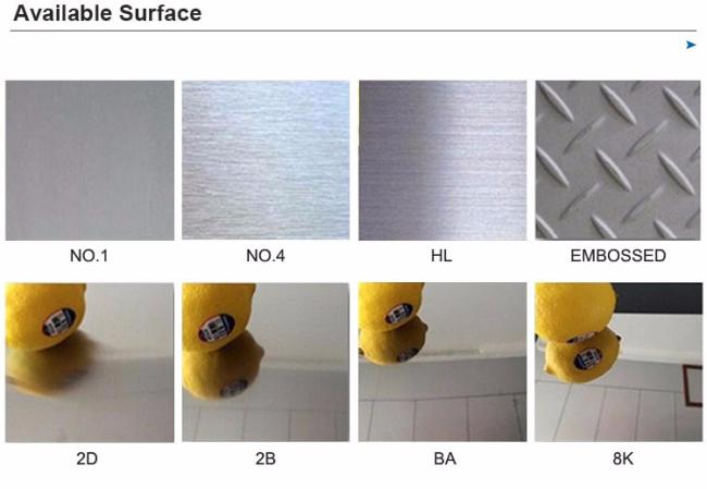 Custom AISI BA 2B NO.4 NO.8 HL cold rolled stainless steel 410 sheet