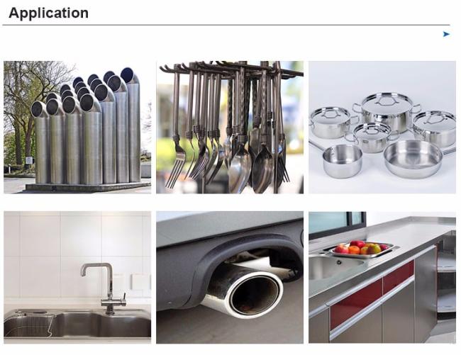Custom AISI BA 2B NO.4 NO.8 HL cold rolled stainless steel 410 sheet