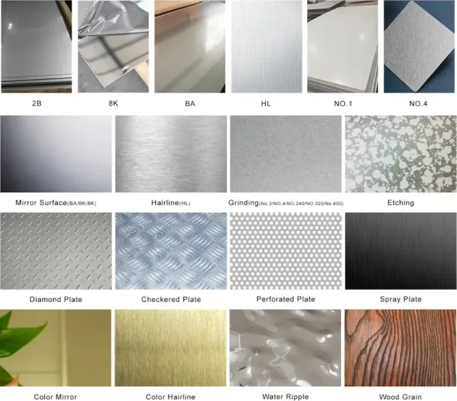 Stainless Steel Plate SS304 SS316 Ss310 Ss321 SS304L SS316L 0.1-50mm Thick Stainless Steel Sheet No. 4 Surface Customized Service