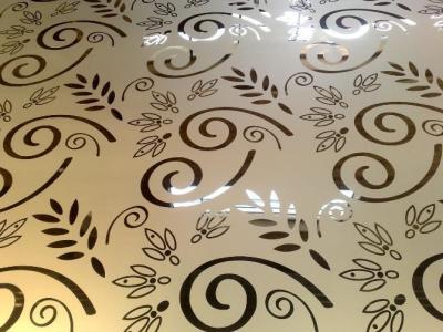 China 304 gravou a folha de aço inoxidável do espelho dourado para decorações da parede à venda