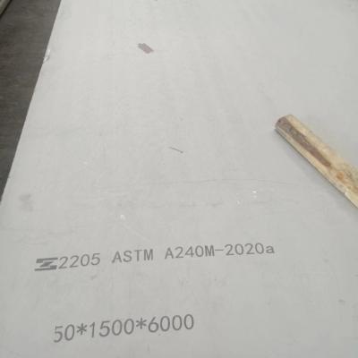 China ASTM A240 S32205 S31803 2205 Duplex Stainless Steel Plate Hot Rolled  20*2000* 6000mm for sale