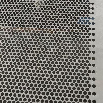 China Perforated Plate Stainless Steel SUS304 2MM THK X HOLE Ø2.5MM X PITCH 3.5MM X L1500MM X 2500MM for sale