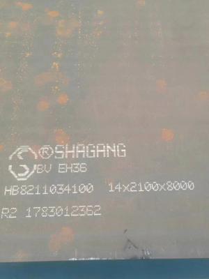 China ASTM AH36 CCS Ship Steel Plate , Mechanical Properties LR Shipbuilding Plate for sale