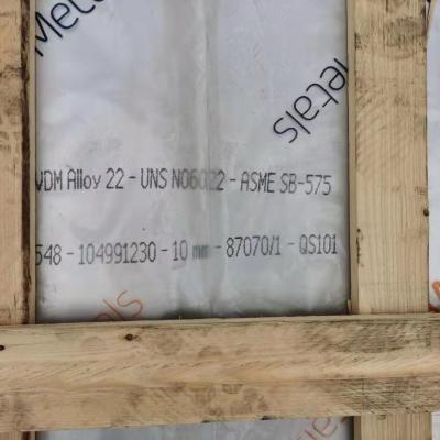 China Sb 575 de Uns N06022 Asme de la placa de la aleación 1m m Hastelloy de C 22 en venta
