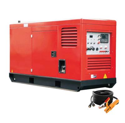 China 600A 400A 500Amps Manual Arc Welder Generator Direct Current Diesel Drive Motor Two-station Welding Unit for sale
