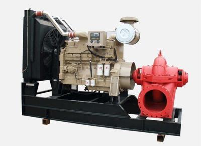 China 350GPM cummins diesel engine fire pump set 200hp horizontal stainless impeller water Irrigation for sale