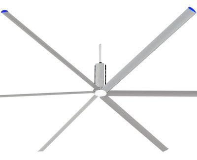China Warehouse Aluminium Alloy 24ft HVLS 6 Blade Ceiling Fan for sale