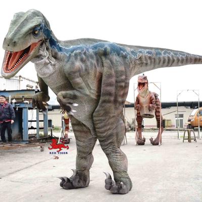 China Animatronic Realistic Dinosaur Costume / Adult Raptor Costume For Outdoor for sale