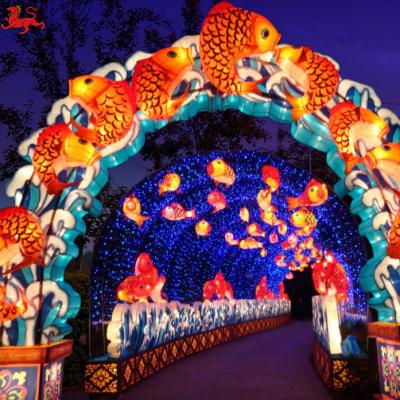 China Lanternas chinesas de seda de alta densidade, lanternas chinesas coloridas personalizadas à venda
