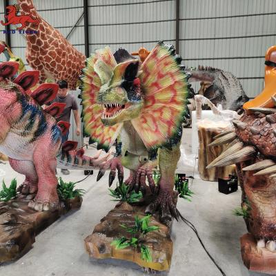 China Theme Park Dinosaur Park Rides , Artificial Walking Dinosaur Rides for sale