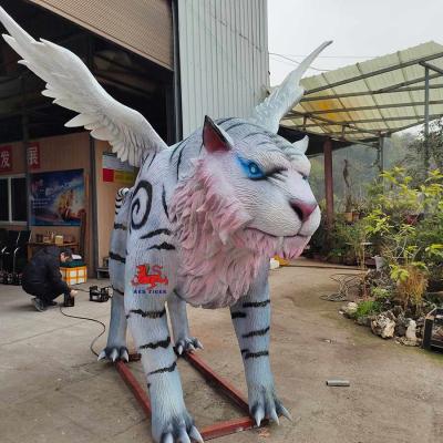 Chine sun resistance Realistic Animatronic Animals Chinese Mythological Creatures White Tiger à vendre