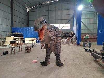 China Lifelike Adult Real Dinosaur Suit Jurassic World Realistic Walking Dinosaur Costume for sale for sale