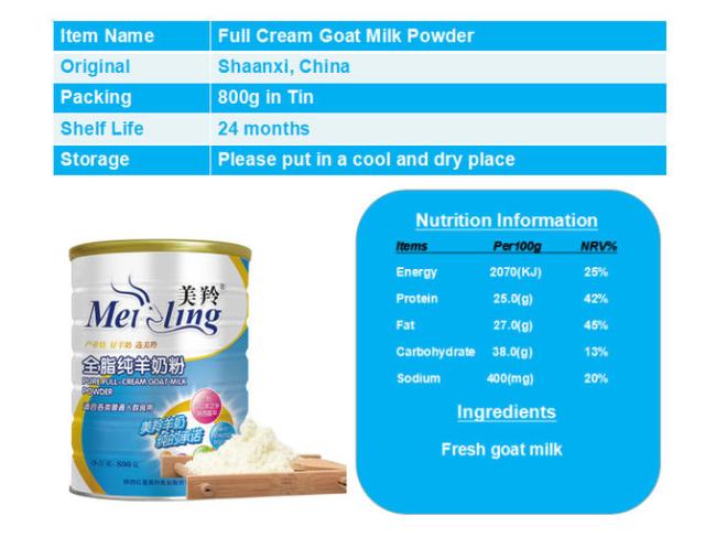 Instant Dry Pure Full Cream Goat Milk Powder For Adults 2
