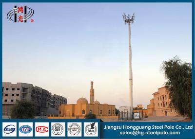 China Galvanized Telecommunication Towers Electricity Pylons Pole Long Life Period for sale