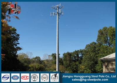 China Steel Conical Self Supporting Telecommunication Towers With Climbing Ladders for sale