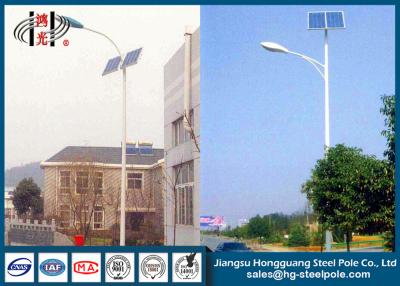 China Stainless Solar Outdoor Street Lamp Post for Residential Lighting with Single Arm for sale