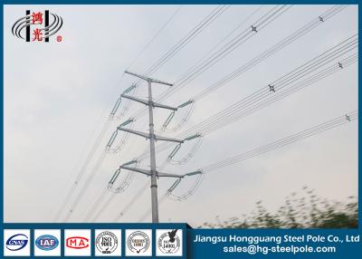 China Transmisión de poder de acero eléctrica de la aduana 220KV postes, corriente eléctrica postes en venta