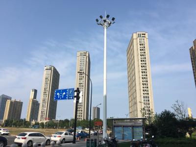 Китай Фонарные столбы HG-UP-001 высокого рангоута стальные общего назначения для передачи электропитания продается